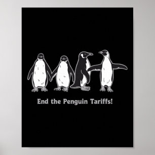 Poster Design de dessin pour les tarifs de pingouin de fi