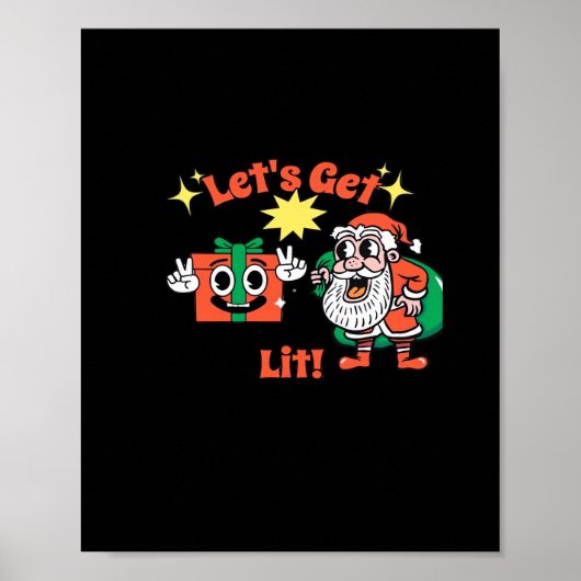 Poster Design de fête de Noël - Faisons de la lumière Cla (Devant)