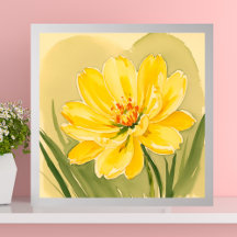 Design de fleurs jaunes