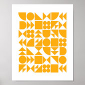 Poster Design de formes géométriques modernes et Jaunes (Devant)