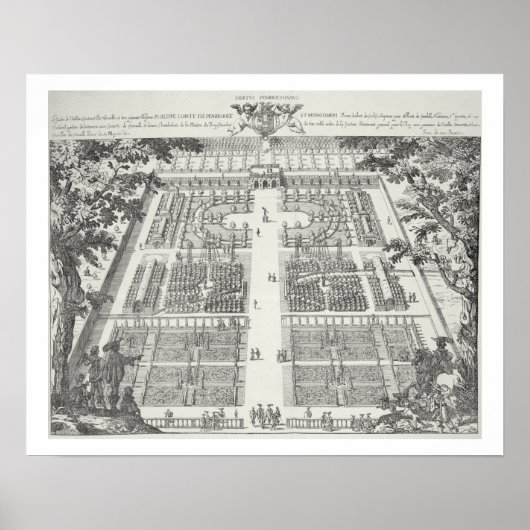 Poster Design de jardin de 'The Gardens of Wilton', c.164 (Devant)