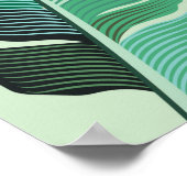 Poster Design de mode avec banane tropicale plantes (Coin)