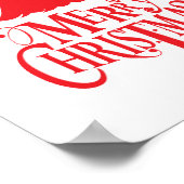 Poster Design de Noël avec arbre rouge (Coin)