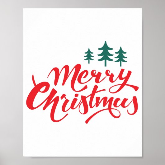 Poster Design de Noël avec arbres (Devant)