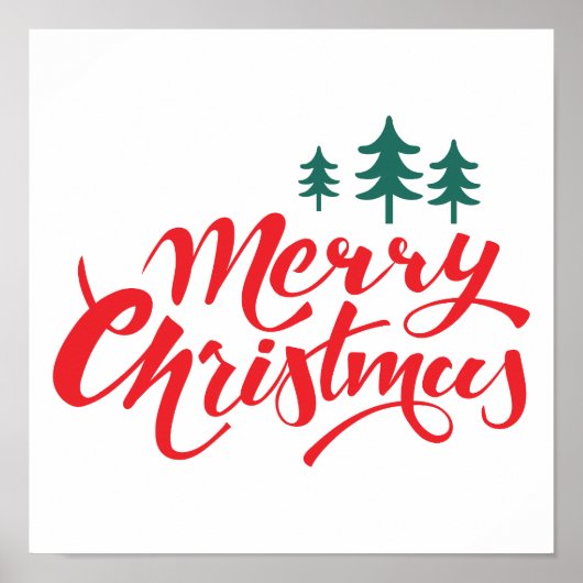 Poster Design de Noël avec arbres (Devant)