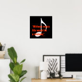 Poster Design de notes de musique graphique cool (Bureau à domicile)