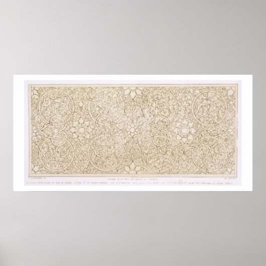 Poster Design de plafond pour la Pearl Room, à Ispahan, p (Devant)