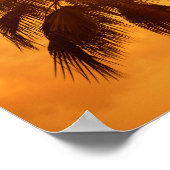 Poster Design de plage de palmiers d'été (Coin)