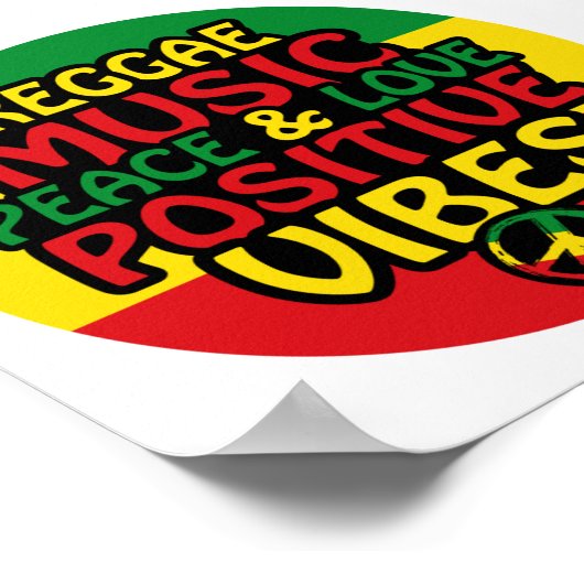 Poster Design de reggae avec des citations positives et d (Coin)