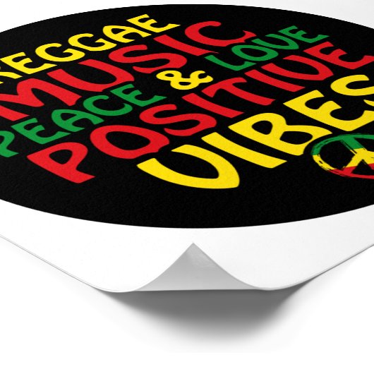 Poster Design de reggae avec des citations positives et d (Coin)