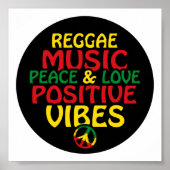 Poster Design de reggae avec des citations positives et d (Devant)