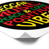 Poster Design de reggae avec des paroles et des citations (Coin)