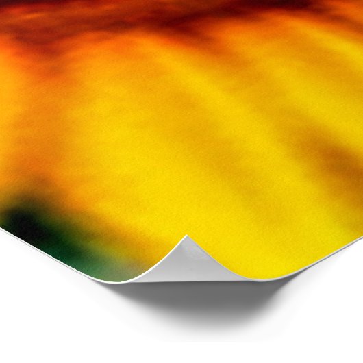 Poster Design de sérénité du terrain de tournesol doré (Coin)