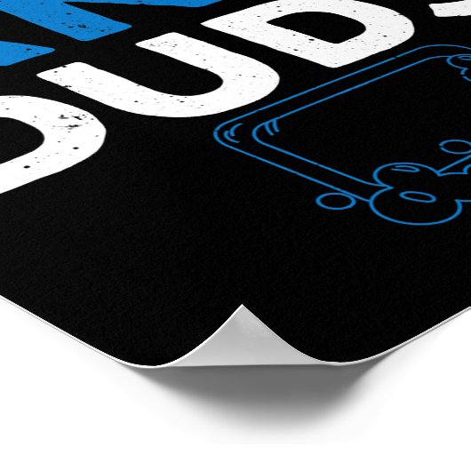 Poster Design de tatouage crâne sucre Dessin Coeur rouge (Coin)