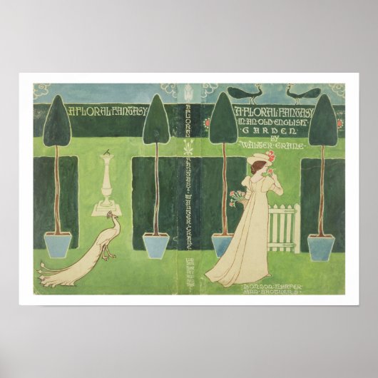 Poster Design de Veste de livre pour "Un Imaginaire flora (Devant)