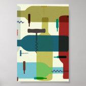 Poster Design de vin de style rétro (Devant)