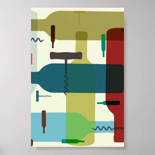 Poster Design de vin de style rétro (Devant)