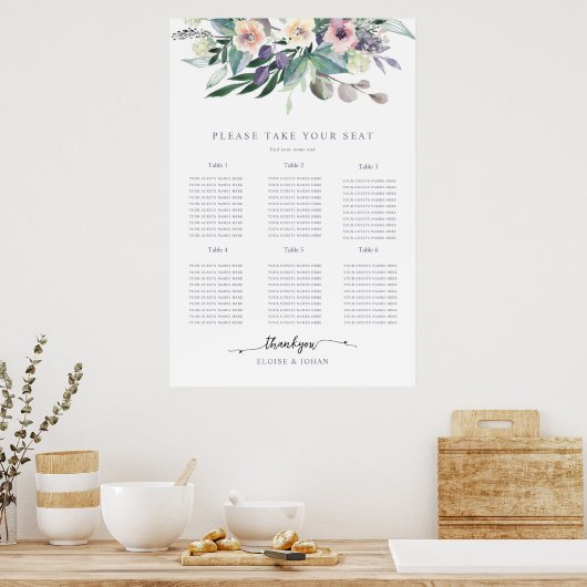 Poster Design d'eau d'été brillant (Cuisine)