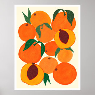 Poster Design d'illustration de fruit abstrait moderne re