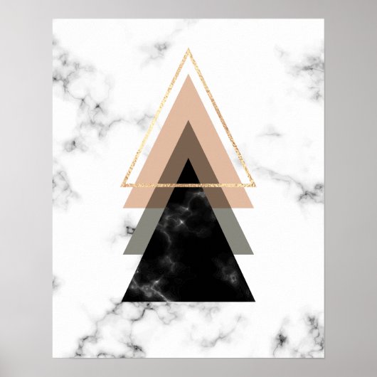 Poster Design d'impression en marbre pastel (Devant)