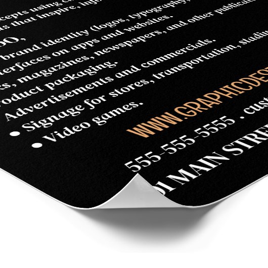 Poster Design d'onde graphique, Graphic Designer publicit (Coin)