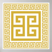 Poster Design doré Motif grec (Devant)