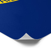 Poster Design du drapeau de l'État de Caroline du Nord (Coin)