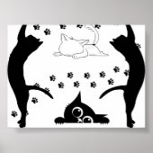 Poster Design "Duo de Chats" – Style Épuré et Graphique (Devant)