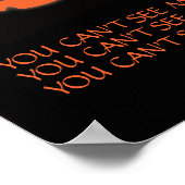 Poster Design Éffrayant d'Halloween Jack-o'-lantern (Coin)