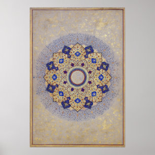 Poster Design élégant de fleurs Mandala