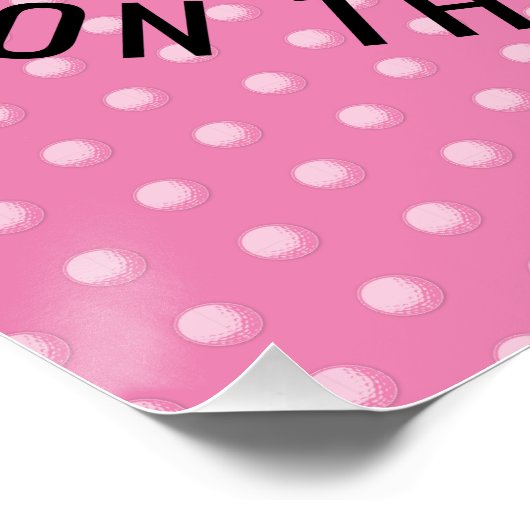 Poster Design élégant de Golfeur pour femmes (Coin)