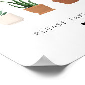 Poster Design élégant et moderne Faveurs Plante de script (Coin)