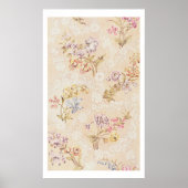 Poster Design floral avec pivoines, lys et roses pour S (Devant)