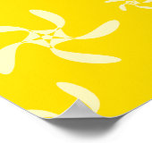 Poster Design Floral estival. Jaune ensoleillé. (Coin)
