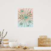 Poster Design floral Pop Boho (Cuisine)