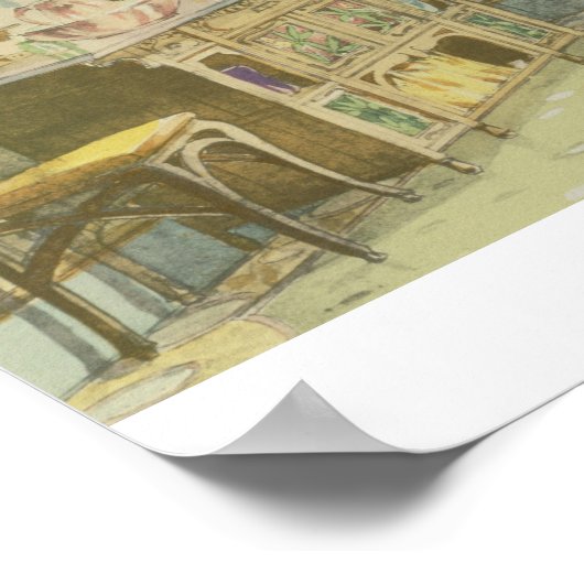 Poster Design for a Bathroom, from 'Interieurs Modernes' (Coin)