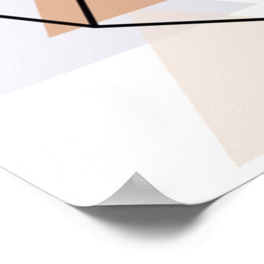 Poster Design géometric owl (Coin)