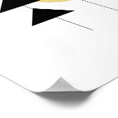 Poster Design géométrique de style moderne du milieu du X (Coin)