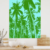 Poster Design graphique des palmiers (Cuisine)