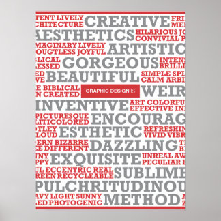 Poster "Design graphique est"