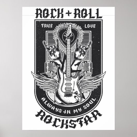 Poster Design Guitar Rock (Devant)