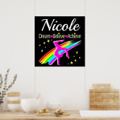 POSTER DESIGN GYMNASTIQUE PERSONNALISÉ BUTS CONCEPTION (Cuisine)