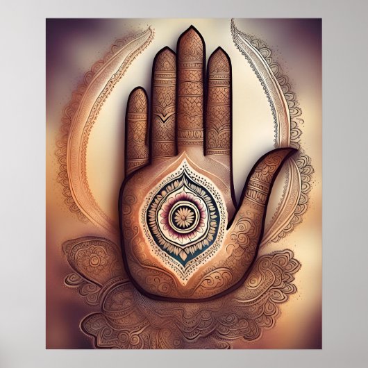 Poster Design henné (Devant)