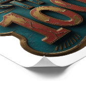 Poster Design Iconique Or KEEP IT 100 (Coin)