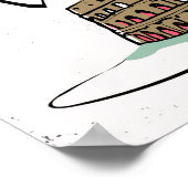 Poster Design Lettré à la main de Rome (Coin)