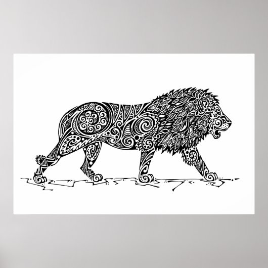Poster Design Lion (Devant)