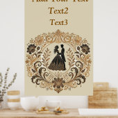 Poster Design Mariage élégant (Cuisine)