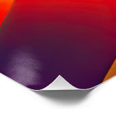 Poster Design maximaliste à ondes florales (Coin)