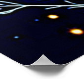 Poster Design merveilleux de rêves floraux cosmiques (Coin)