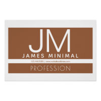 Design minimaliste professionnel moderne | Marron